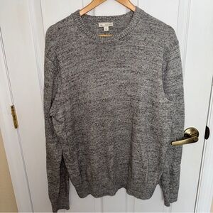 Gap Designed & Crafted grey crewneck sweater sz L 100% cotton long sleeve